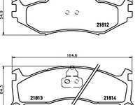 Set placute frana,frana disc CHRYSLER PHANTOM, CHRYSLER LE BARON Cabriolet, CHRYSLER DAYTONA cupe - MINTEX MDB1789