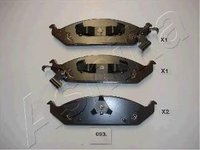 Set placute frana,frana disc CHRYSLER STRATUS limuzina (JA), CHRYSLER STRATUS Cabriolet (JX) - ASHIKA 50-00-093