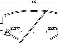 Set placute frana,frana disc CHRYSLER TOWN & COUNTRY V (RT), DODGE GRAND CARAVAN, FIAT FREEMONT (JF_) - MINTEX MDB3271