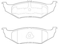 Set placute frana,frana disc CHRYSLER VISION limuzina, CHRYSLER NEON limuzina (PL), CHRYSLER VOYAGER Mk II (GS) - WAGNER WBP23561A