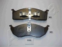 Set placute frana,frana disc CHRYSLER VISION limuzina, CHRYSLER NEON limuzina (PL), CHRYSLER NEW YORKER limuzina - ASHIKA 50-00-099