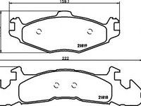 Set placute frana,frana disc CHRYSLER VOYAGER (AS), CHRYSLER VOYAGER II (ES) - MINTEX MDB1603