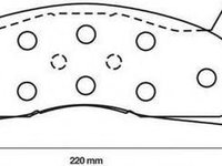 Set placute frana,frana disc CHRYSLER VOYAGER II (ES) - JURID 571517J