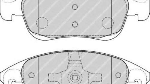 Set placute frana,frana disc CITROËN BERLING