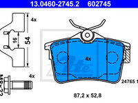 Set placute frana,frana disc CITROËN BERLINGO platou / sasiu (B9) (2008 - 2020) ATE 13.0460-2745.2