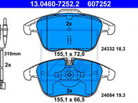 Set placute frana,frana disc CITROËN C5 III Break (TD_) (2008 - 2016) ATE 13.0460-7252.2