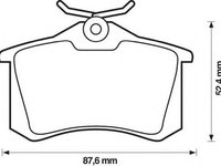 Set placute frana,frana disc CITROËN C8 (EA_, EB_) (2002 - 2020) JURID 573032J