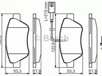 Set placute frana,frana disc CITROËN NEMO combi (2009 - 2020) BOSCH 0 986 424 597