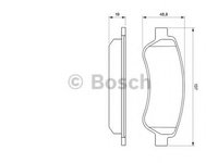 Set placute frana,frana disc CITROËN RELAY platou / sasiu (2006 - 2016) BOSCH 0 986 494 110