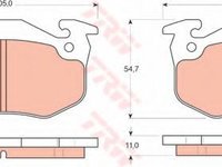 Set placute frana,frana disc CITROËN XSARA caroserie (2000 - 2005) TRW GDB1305