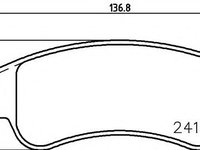 Set placute frana,frana disc CITROEN BERLINGO (MF) (1996 - 2016) HELLA PAGID 8DB 355 011-521 piesa NOUA