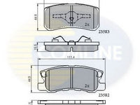 Set placute frana,frana disc CITROEN C-CROSSER ENTERPRISE (2009 - 2016) COMLINE CBP0905 piesa NOUA