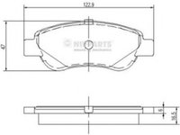 Set placute frana,frana disc CITROEN C1 II (2014 - 2016) NIPPARTS J3602122 piesa NOUA