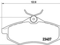 Set placute frana,frana disc CITROEN C2 ENTERPRISE (2009 - 2016) BREMBO P 61 074 piesa NOUA