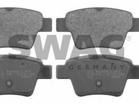 Set placute frana,frana disc Citroen C4 cupe (LA_), Citroen C4 I (LC_), PEUGEOT 207 (WA_, WC_) - SWAG 62 91 6715