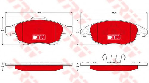 Set placute frana,frana disc CITROEN C4 Picas