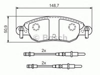 Set placute frana,frana disc CITROEN C5 I (DC) (2001 - 2004) BOSCH 0 986 424 598 piesa NOUA