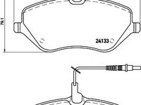 Set placute frana,frana disc CITROEN C5 III Break (TD) (2008 - 2016) HELLA PAGID 8DB 355 011-491 piesa NOUA