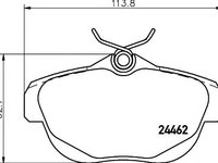 Set placute frana,frana disc Citroen C6 limuzina (TD_) - HELLA PAGID 8DB 355 012-881