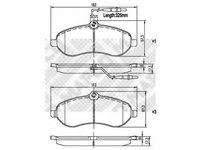 Set placute frana,frana disc Citroen DISPATCH, Citroen DISPATCH caroserie, PEUGEOT EXPERT Tepee (VF3V_) - MAPCO 6851