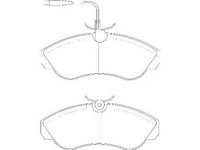 Set placute frana,frana disc Citroen RELAY bus (230P), FIAT DUCATO caroserie (230L), PEUGEOT BOXER bus (230P) - WAGNER WBP21799A