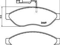 Set placute frana,frana disc Citroen RELAY bus, Citroen RELAY Van, Citroen RELAY platou / sasiu - MINTEX MDB3365