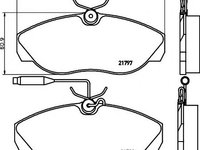 Set placute frana,frana disc Citroen RELAY bus (230P), FIAT DUCATO caroserie (230L), PEUGEOT BOXER bus (230P) - HELLA PAGID 8DB 355 018-141