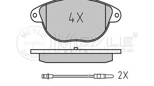 Set placute frana, frana disc CITROEN XANTIA 