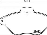 Set placute frana,frana disc Citroen XANTIA (X1), Citroen XANTIA Estate (X1), Citroen XANTIA (X2) - MINTEX MDB1630