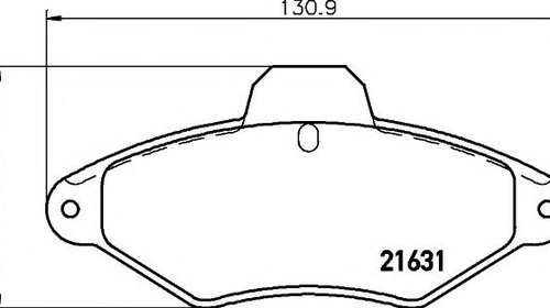 Set placute frana,frana disc Citroen XANTIA (