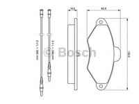 Set placute frana,frana disc CITROEN XANTIA Estate (X2) (1998 - 2003) BOSCH 0 986 461 757 piesa NOUA