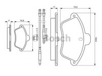 Set placute frana,frana disc Citroen XM (Y3), Citroen XM Estate (Y3), ALPINE A610 - BOSCH 0 986 460 957