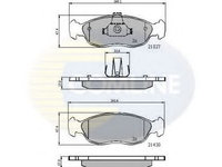 Set placute frana,frana disc CITROEN XSARA Cupe (N0) (1998 - 2005) COMLINE CBP0570 piesa NOUA