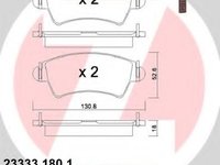 Set placute frana,frana disc Citroen XSARA cupe (N0), PEUGEOT 206 hatchback (2A/C), PEUGEOT 206 CC (2D) - ZIMMERMANN 23333.180.1