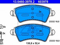 Set placute frana,frana disc CITROEN XSARA Estate (N2) (1997 - 2010) ATE 13.0460-3978.2 piesa NOUA