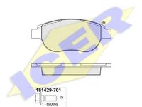 Set placute frana,frana disc Citroen XSARA (N1), Citroen XSARA Estate (N2), Citroen XSARA cupe (N0) - ICER 181429-701