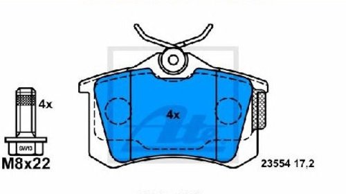 Set placute frana, frana disc CITROEN XSARA P