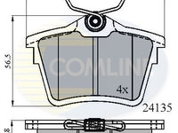 Set placute frana,frana disc COMLINE CBP01252