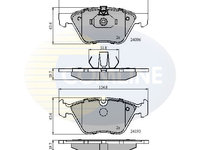 Set placute frana,frana disc COMLINE CBP01300