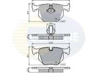 Set placute frana,frana disc COMLINE CBP01547