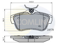 Set placute frana,frana disc COMLINE CBP01622