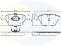 Set placute frana,frana disc COMLINE CBP01744