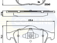 Set placute frana,frana disc COMLINE CBP02020