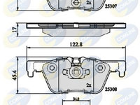 Set placute frana,frana disc COMLINE CBP02131