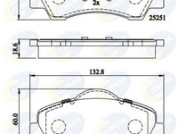 Set placute frana,frana disc COMLINE CBP02199