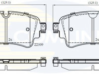 Set placute frana,frana disc COMLINE CBP02362