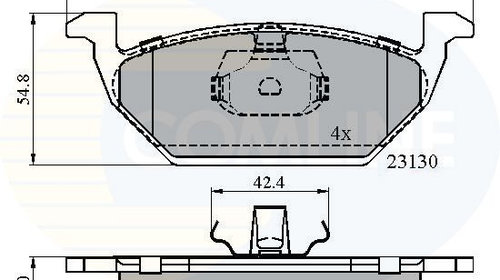 Set placute frana,frana disc COMLINE CBP0737