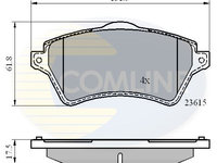 Set placute frana,frana disc COMLINE CBP0873