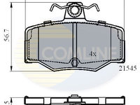 Set placute frana,frana disc COMLINE CBP0878