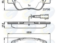 Set placute frana,frana disc COMLINE CBP11037